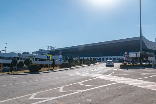 Chisinau, Moldova - March 10, 2023: Chisinau International Airport.