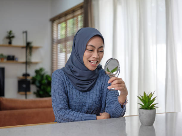 istock Beautiful toothy smiling 1488192372