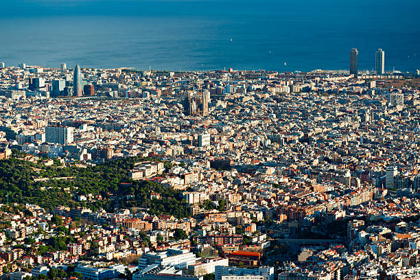 istock View of barcelona from Tibidano, Spain. 148821060