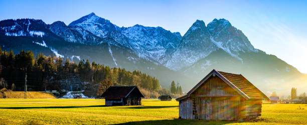 istock landscape near Garmisch-Partenkirchen - Zugspitze mountain 1488212251