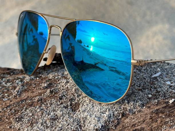 istock Reflection of the sunset seen in sunglasses 1488221602