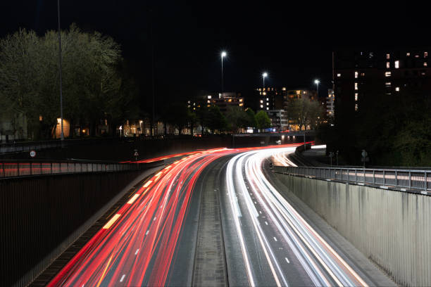 istock Reading UK Town City at Night 1488222481