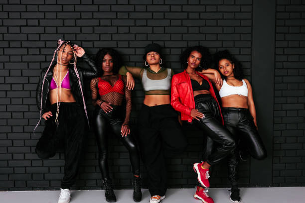 istock Attractive international dance team in studio. 1488224296