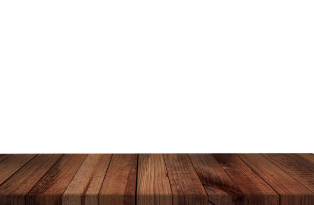istock Empty wood table for product mock up and white background 1488226309