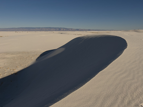 Enormous golden sand dunes
