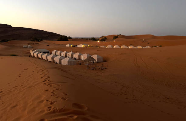 istock Desert camp at sunrise, Erg Chebbi 1488234261