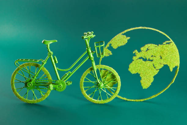 istock World Bicycle Day. Green bicycle and world. Environment preserve. 1488250029