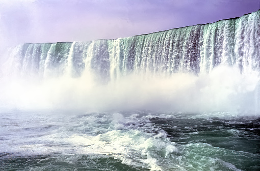 Niagara Falls as seen from the Maid of the Mist