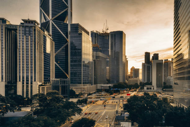 istock Kuala Lumpur Skyscraper Cityscape Sunset golden hour 1488256536
