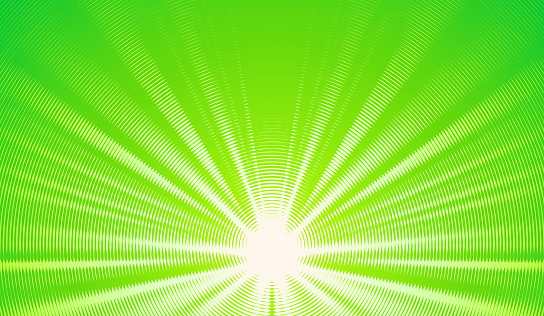 Sunburst with light beams and zoom effect