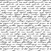istock Illegible, unreadable handwritten text seamless pattern. 1488259388