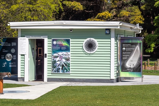 Christchurch, New Zealand - October 22, 2022: The Magnetic Observatory.  Early Antarctic explorers and scientists, including Nobel prize winners, have made many discoveries here.