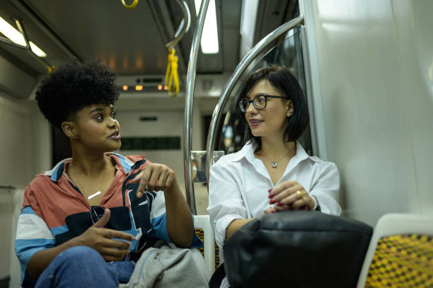 istock Passengers in the driverless metro 1488260343