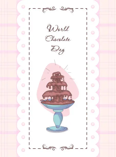 Vector illustration of Chocolate_day_greeting_card