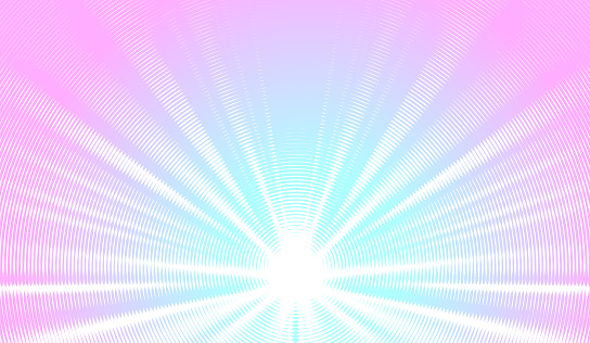 Sunburst with light beams and zoom effect