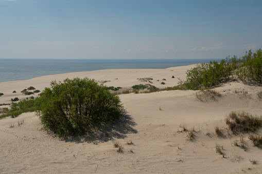 Sand dunes and beach on island Sylt, Germany