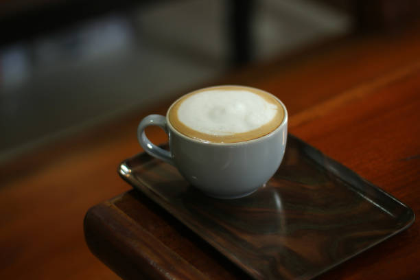 istock Hot coffee with the spacial manu cappuccino. 1488277733