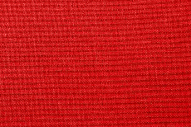 istock Dark red linen fabric cloth texture background, seamless pattern of natural textile. 1488280830