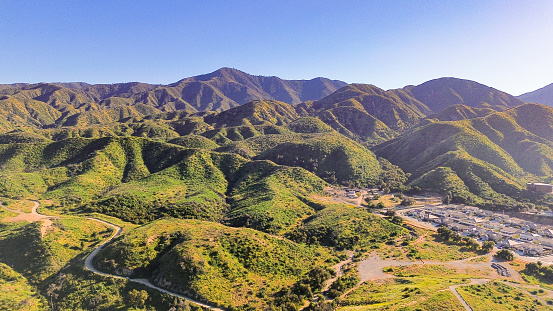 Picture of the Santa Anna Mountains in Southern California.