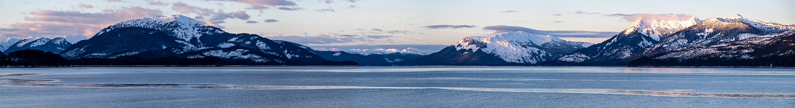 Southeast Alaska Ocean and Mountains