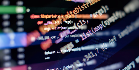 Foto de Código De Script De Computador Abstrato Tela De Programação De ...