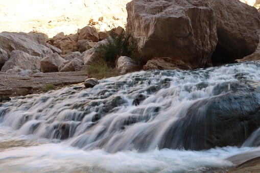 Hiking adventure to the amazing Wadi Hawir valley in Sultanate of Oman