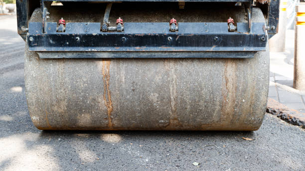 istock Partial close-up of road roller 1488298146