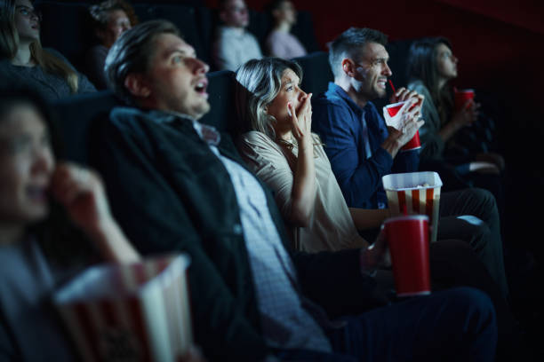 istock Scary movie in theatre! 1488299564