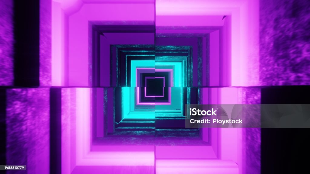 Cyberpunk Concept Ad Tech A 3d Rendering Of A Purple And Blue Geometric  Abstract Background, Cyberpunk Background, Sci Fi Background, Perspective  Background Image And Wallpaper for Free Download