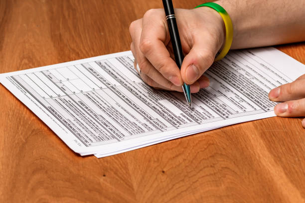 istock Completion of the Polish tax form pit 1488312701