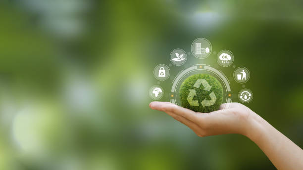 istock Zero waste,net zero concept. Carbon neutral. Climate neutral long term strategy. Sustainable business development. Reuse Reduce Recycle symbol.Conscious consumption. Waste management. Earth day banner 1488313898