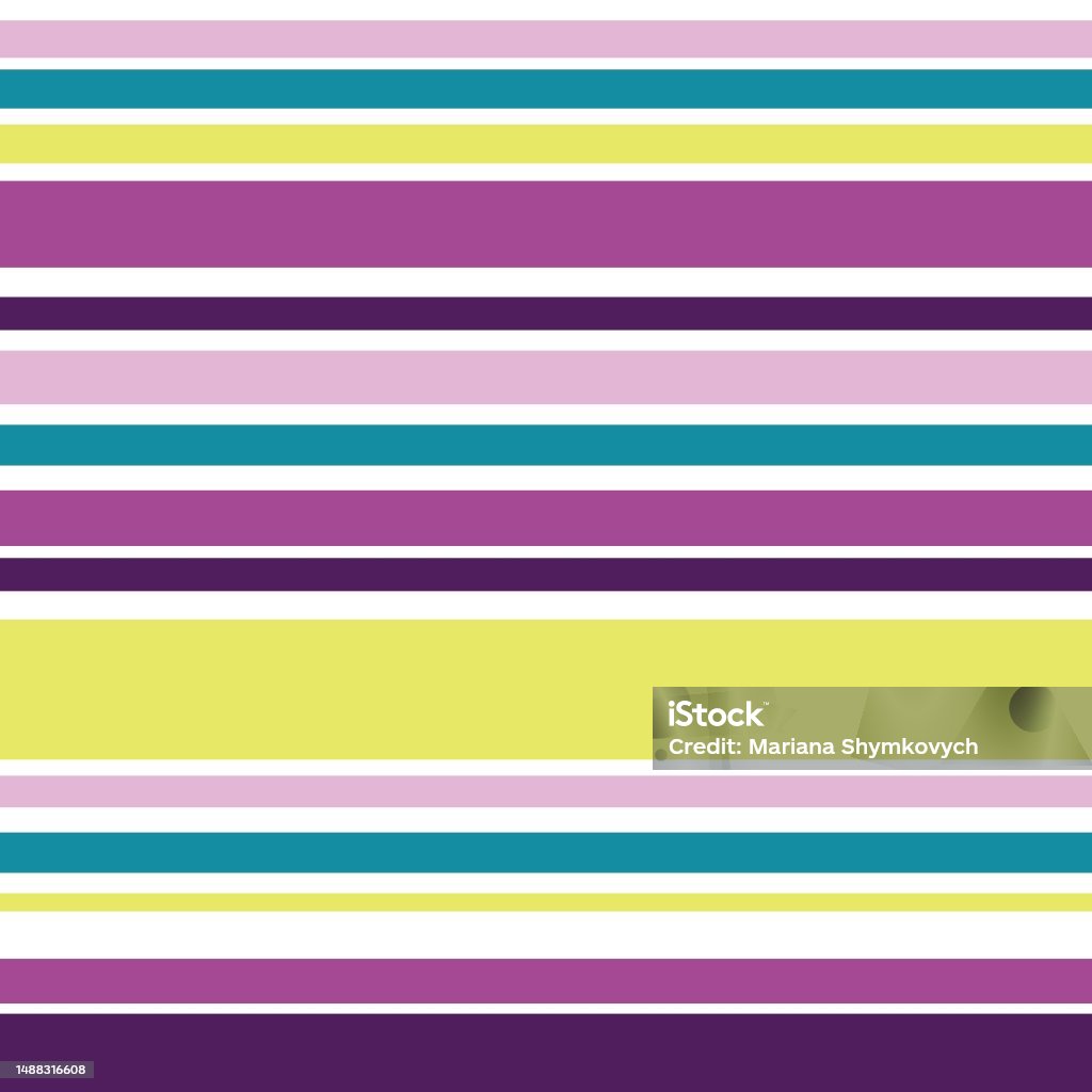 Color Pattern Horizontal Seamless Color Pattern In A Horizontal Stripe Stock Illustration ...