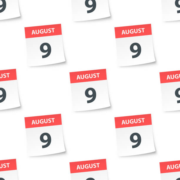 190+ August Number 9 Calendar Day Stock Photos, Pictures & Royalty-Free Images - iStock