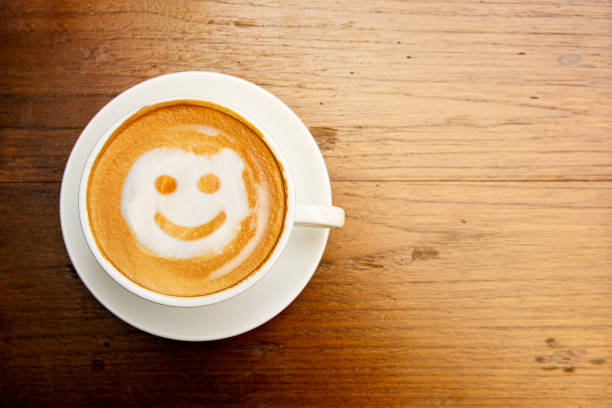 istock Smile of latte coffee 1488327829