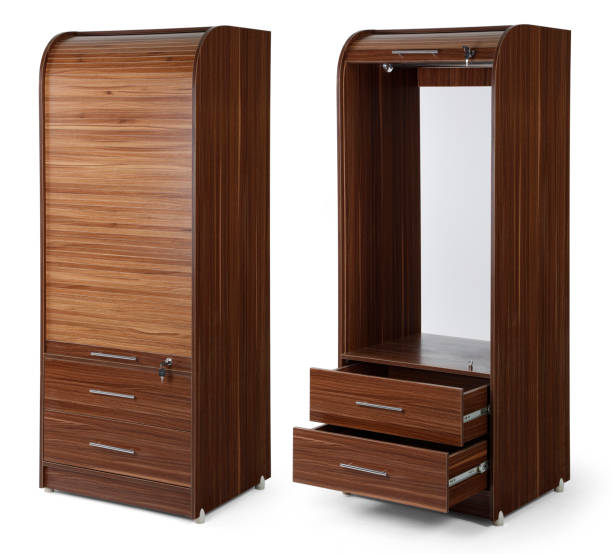 istock wooden wardrobe , cabinet , Closet 1488328473