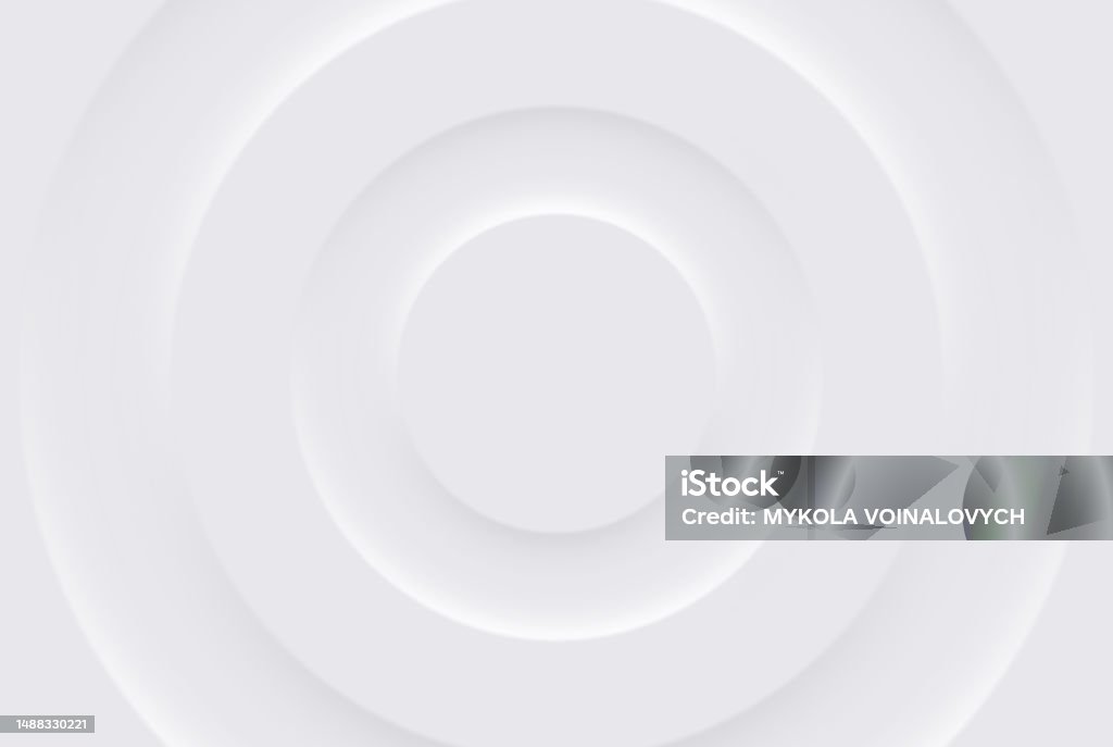 Neomorphic Style Abstract Background Gray Circle Neomorphism Design Element Stock ...