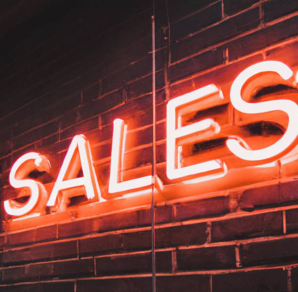 istock Sales sign hung on a wall 1488333291