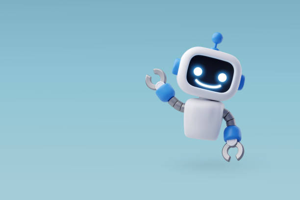 ilustrații de stoc cu chatbot 3d vector robot, ai în știință și afaceri, tehnologie și concept de inginerie. - automat