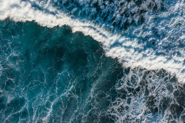 istock Aerial drone view of waves 1488335106