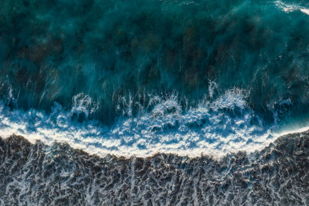 istock Aerial drone view of waves 1488335190