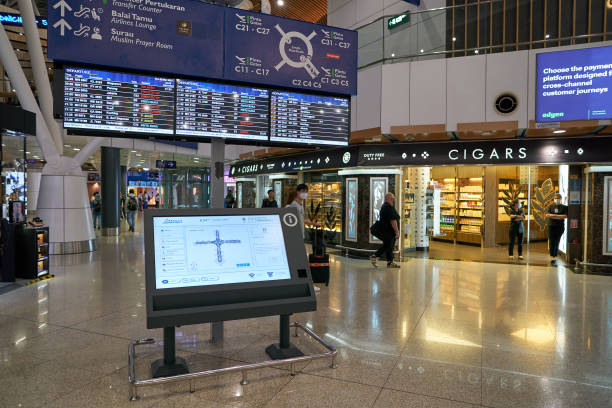 Kuala Lumpur International Airport stock photo