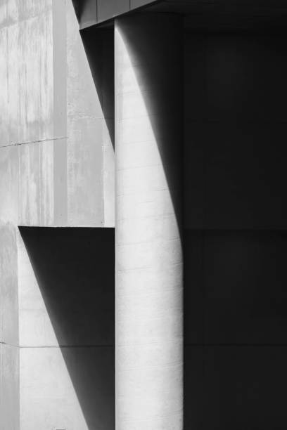 istock Architecture details Cement wall concrete column Modern building Space 1488337660