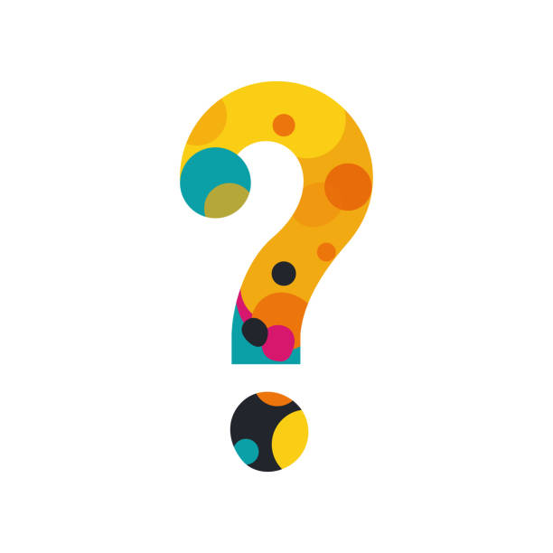 Question mark abstract. Color creative question mark. Question mark abstract. Color creative question mark. Search for creative ideas. Vector illustration flat design. Isolated on white background riddle stock illustrations