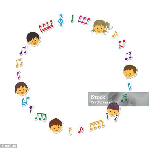 Song Note Frame Musical Note Frame Stock Illustration - Download Image Now - Adult ...