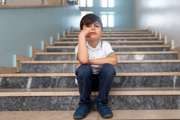 istock The problem of getting used to school for a child who has just started primary school. 1488345859