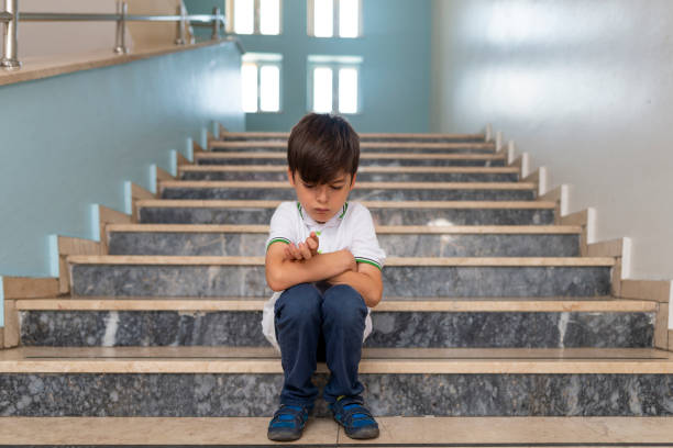 istock The problem of getting used to school for a child who has just started primary school. 1488345888