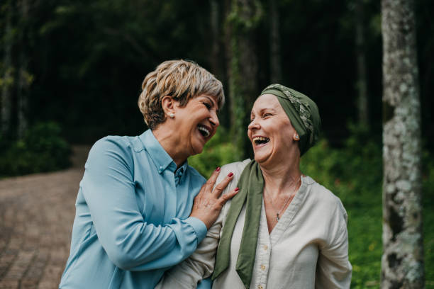 Friends, cancer patient