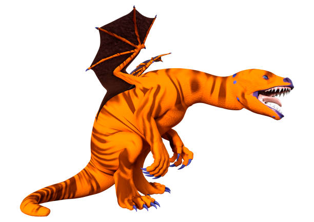 istock 3D Rendering Fairy Tale Dragon on White 1488353367
