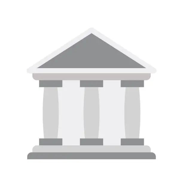 Vector illustration of Architecture, bank Isolated Vector Icon which can easily modify or edit