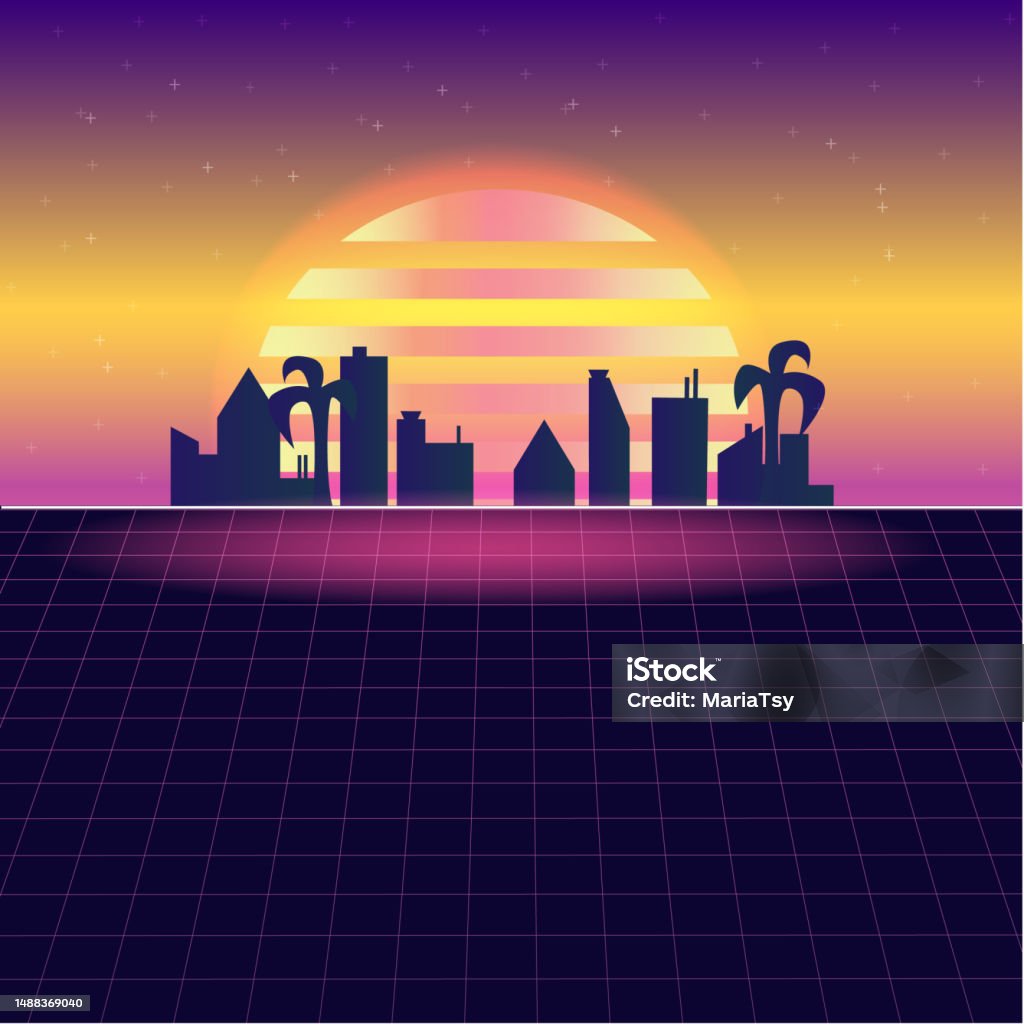Retro Style Vector Vector Illustration City Retro Style Stock Illustration - Download ...